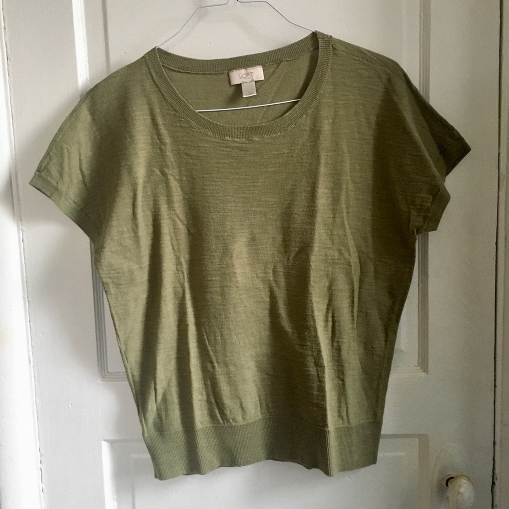 Olive Green Boxy Top